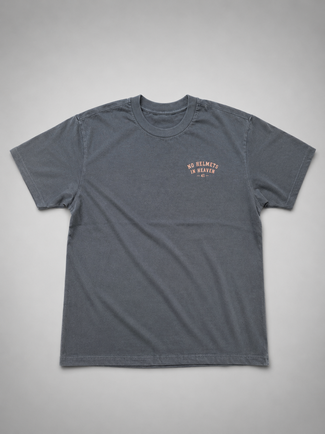 Special Edition No Helmets in Heaven — Oversized Tee in Faded Black