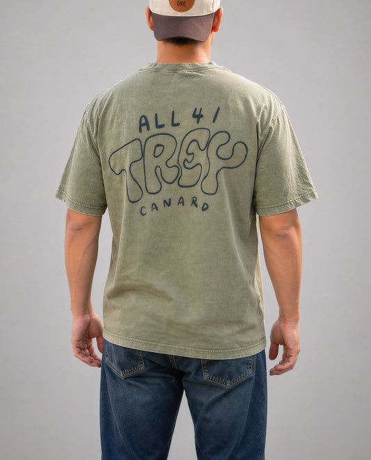 All 41 Graffiti Tee — Faded Army