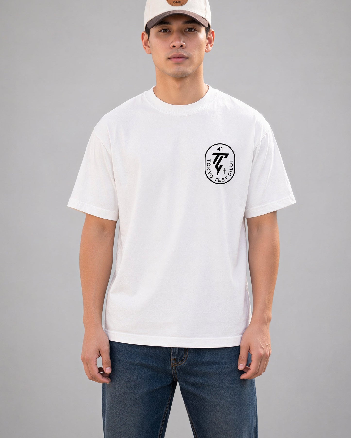 Tokyo Test Pilot Tiger Tee — White