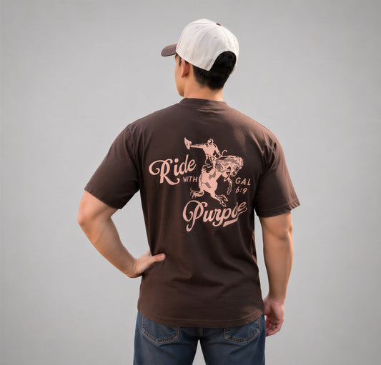 The Ride with Purpose Tee — Chocolate