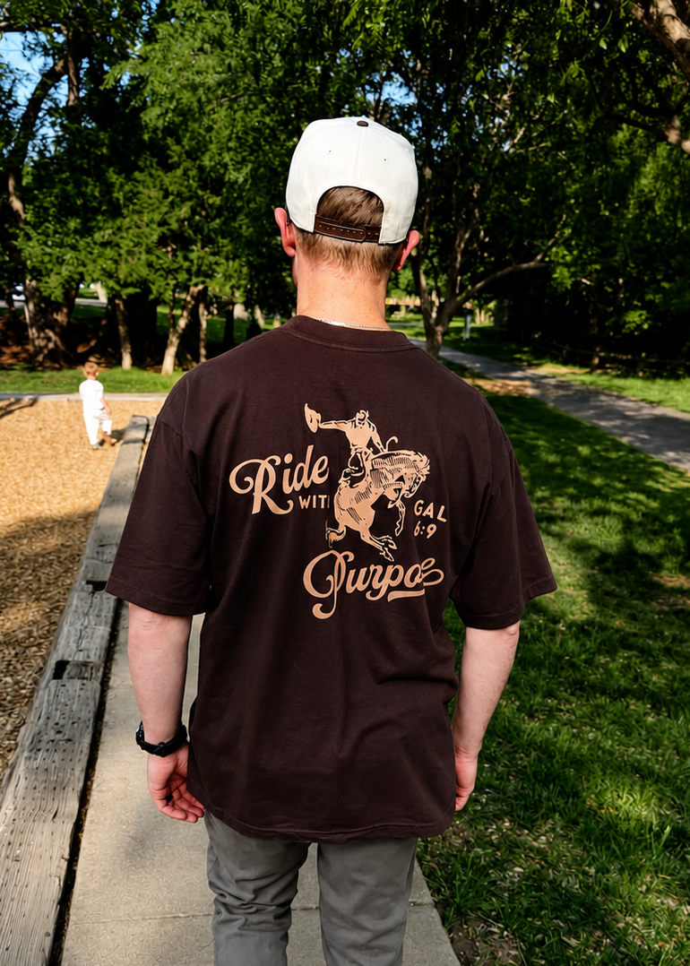 The Ride with Purpose Tee — Chocolate