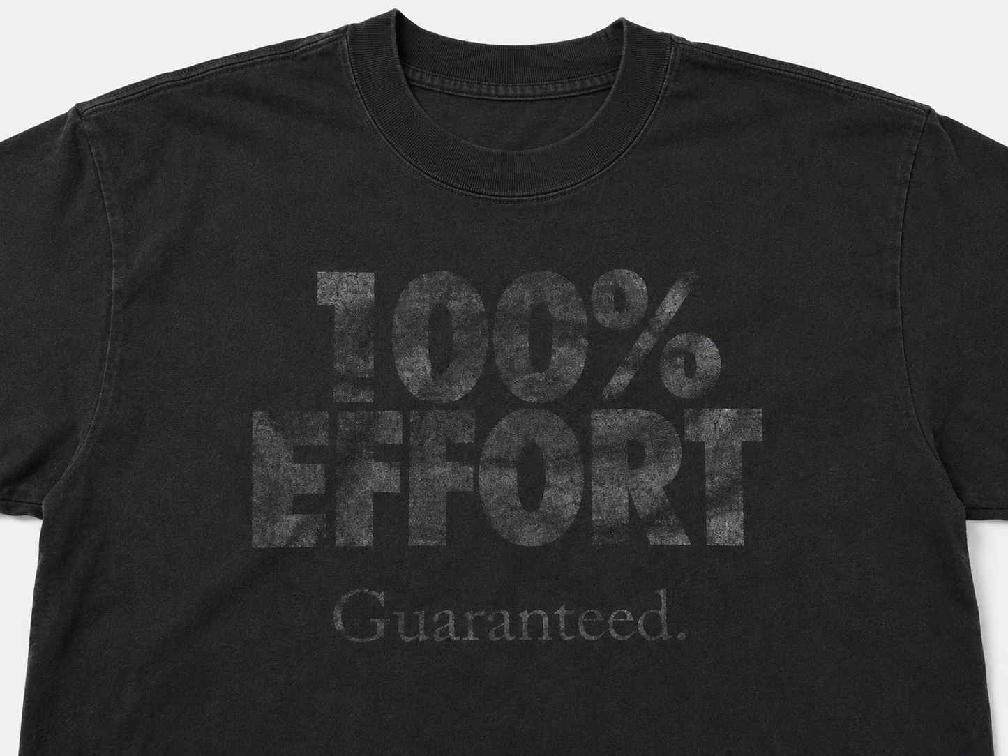 100% EFFORT Tee — Black